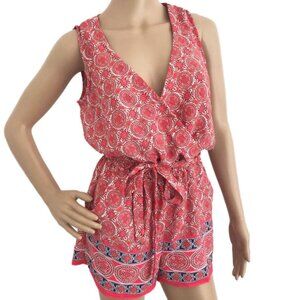 Bebop | Tie Front Romper With Cutout Back & Pockets | S